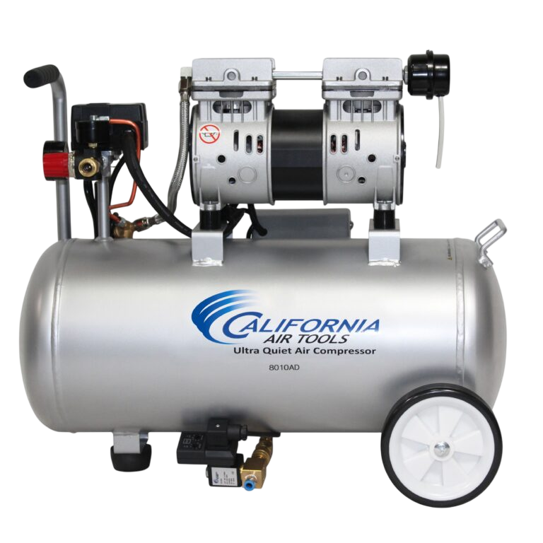 California Air Tools 8010AD 1 HP 8 Gallon Oil-Free Air Compressor with Automatic Drain Valve