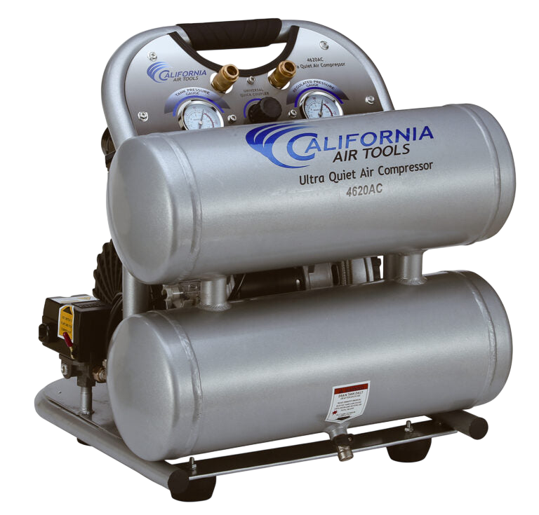 California Air Tools 4620AC 2 HP 4.6 Gallon Oil-Free Aluminum Air Compressor