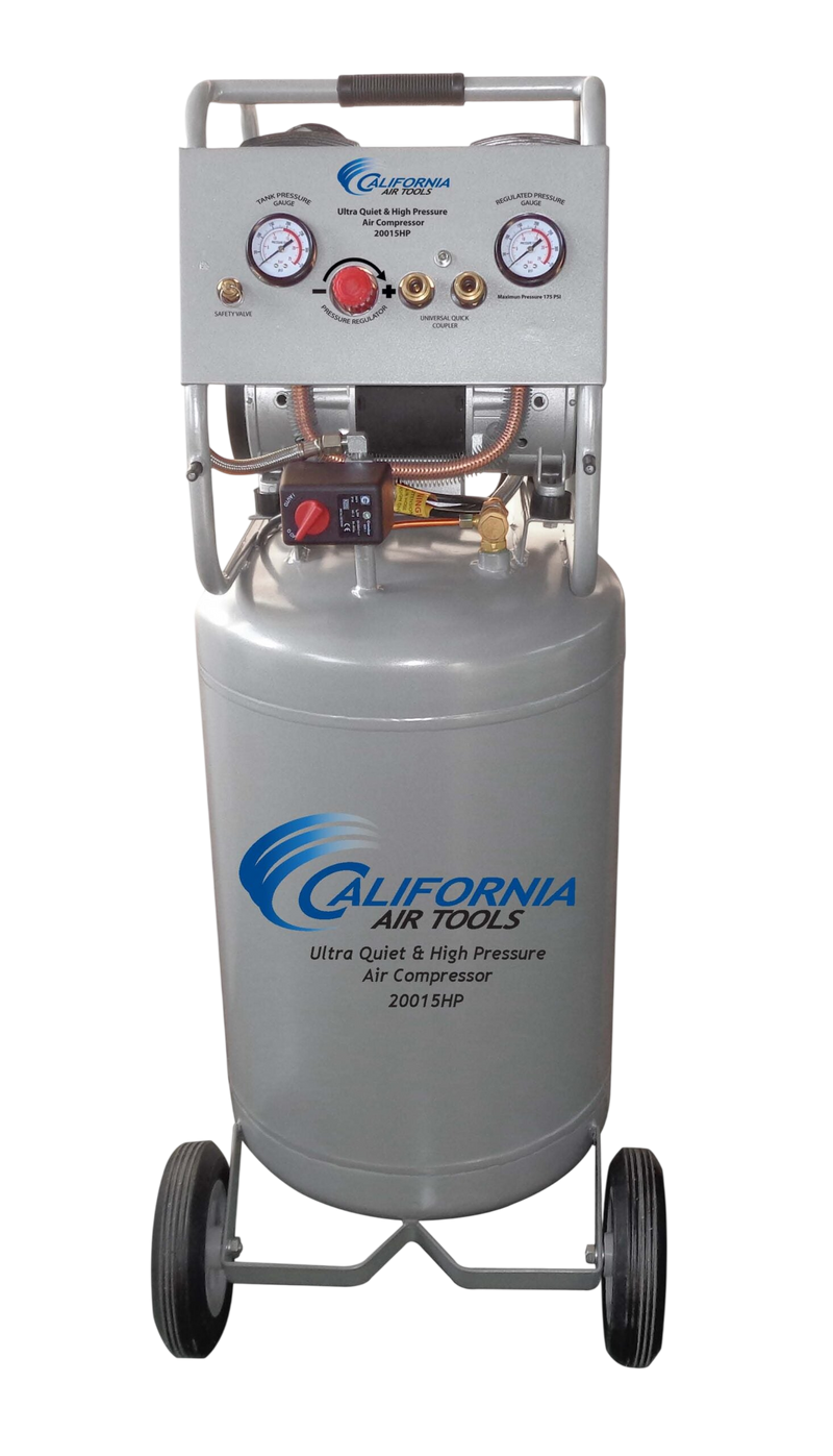 California Air Tools 20015HPAD 1.5 HP 20 Gallon Oil-Free High Pressure Air Compressor with Auto Drain