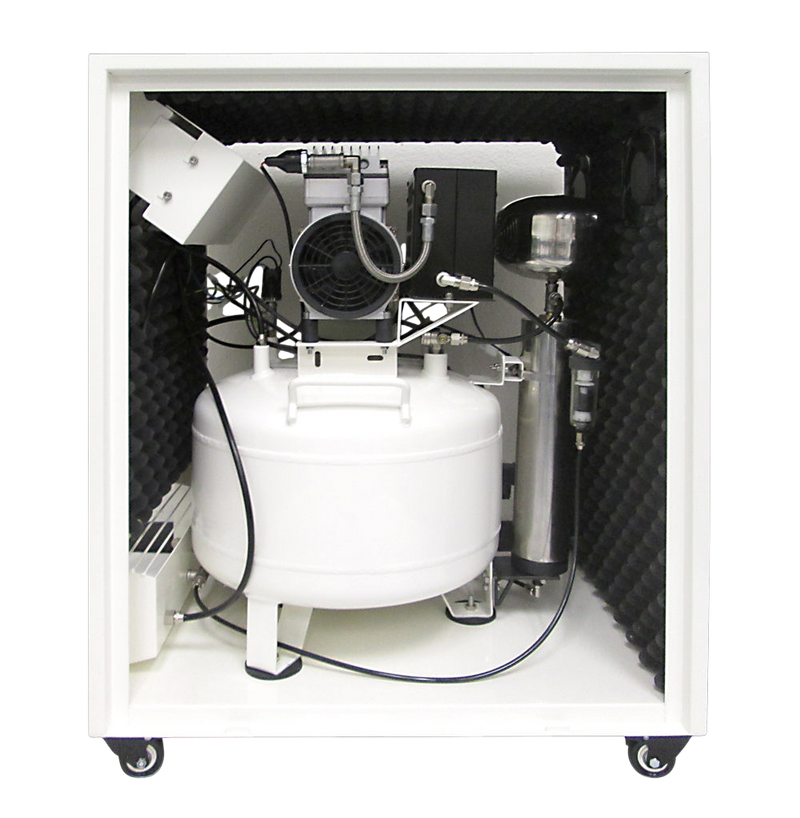California Air Tools 8010DSPCAD 1.0 HP 8 Gallon Oil-Free Air Compressor with Air Dryer, Auto Drain, and Soundproof Cabinet