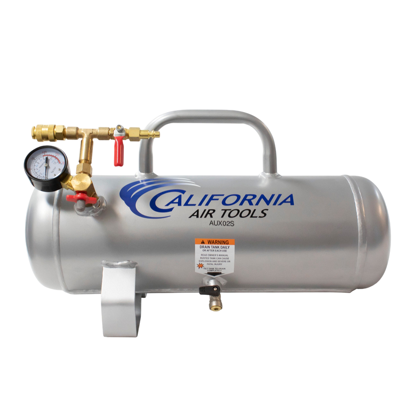 California Air Tools AUX02S 2 Gallon Portable Auxiliary Air Tank