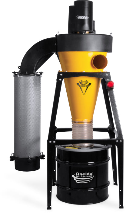 Oneida 3HP V-System 3000 SMART Boost HEPA-GFM Cyclone Dust Collector
