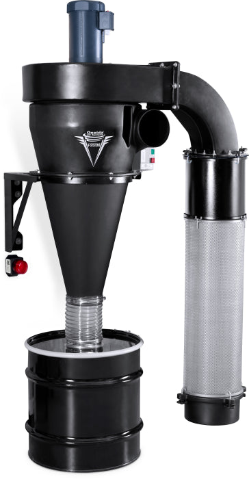 Oneida 3hp 230V V-System 3000 HEPA-GFM Cyclone Dust Collector