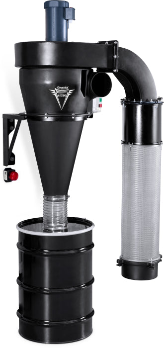 Oneida 3hp 230V V-System 3000 HEPA-GFM Cyclone Dust Collector
